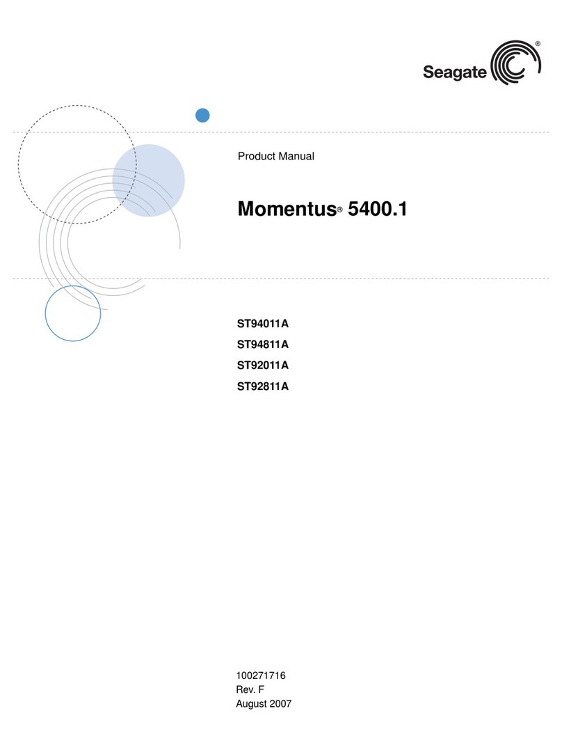 Seagate ST92011A - Momentus 20 GB Hard Drive User manual