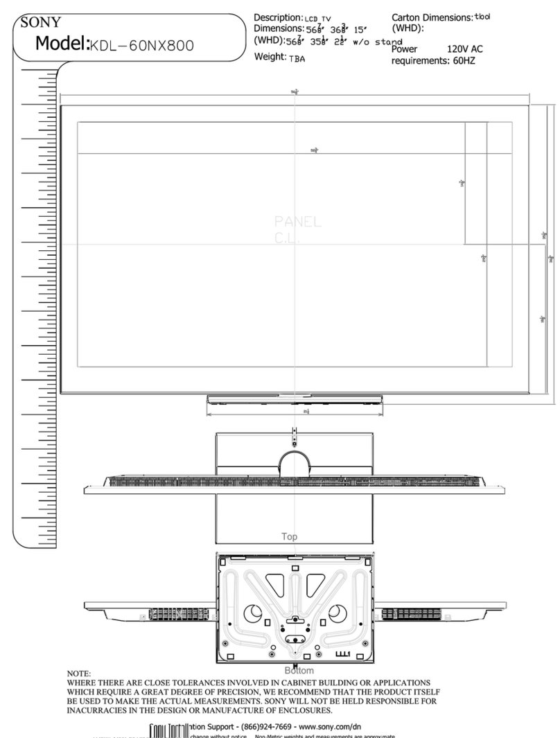 Sony BRAVIA KDL-60NX800 User guide