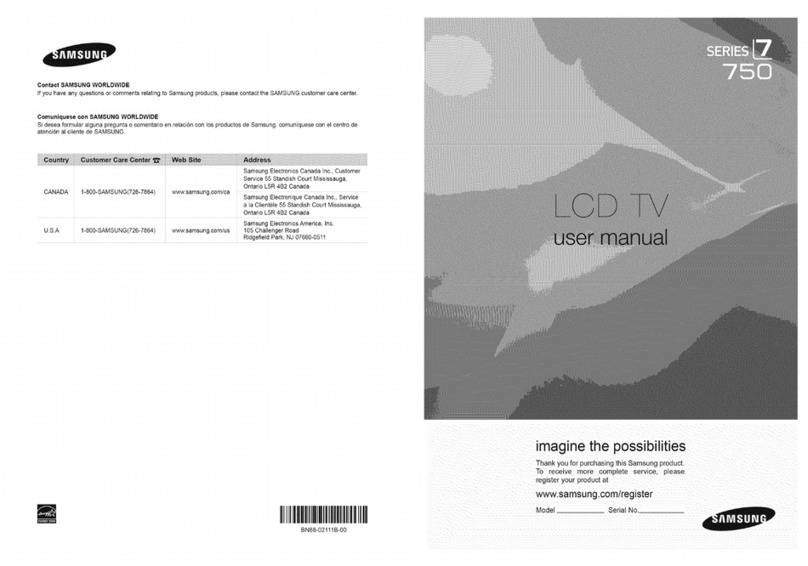 Samsung LN46B750U1FXZA User manual