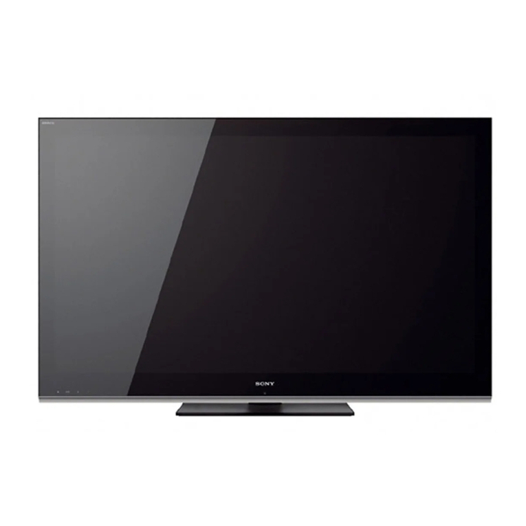 Sony Bravia KDL-60LX900 User manual Sony Bravia KDL-60LX900 User manual
