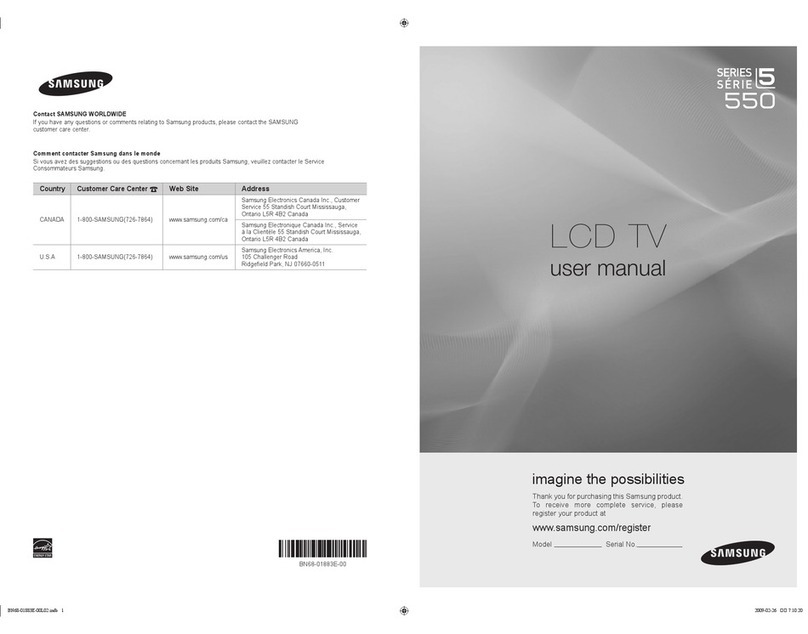 Samsung LN46B550K1F User manual