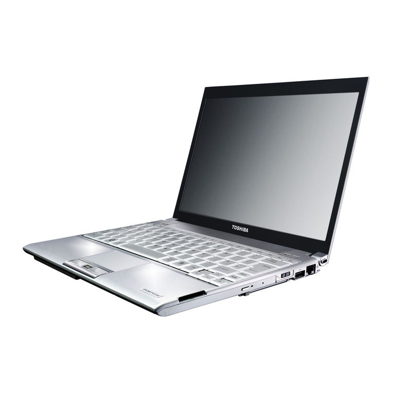 Toshiba PORTEGE R500 Series User manual