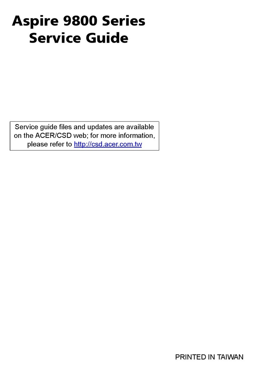 Acer Aspire 9800 Service guide