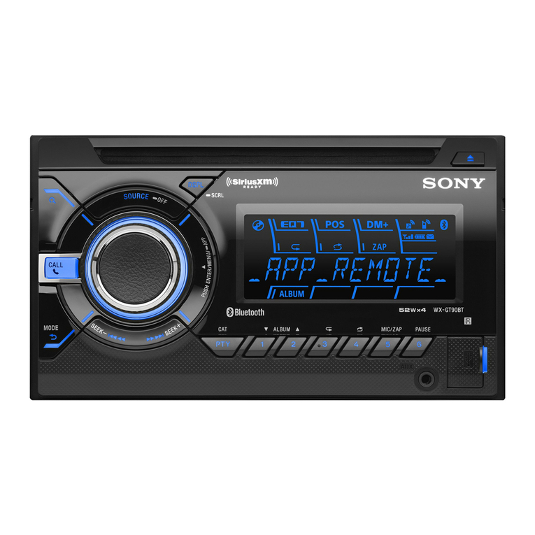 Sony WX-GT90BT User manual