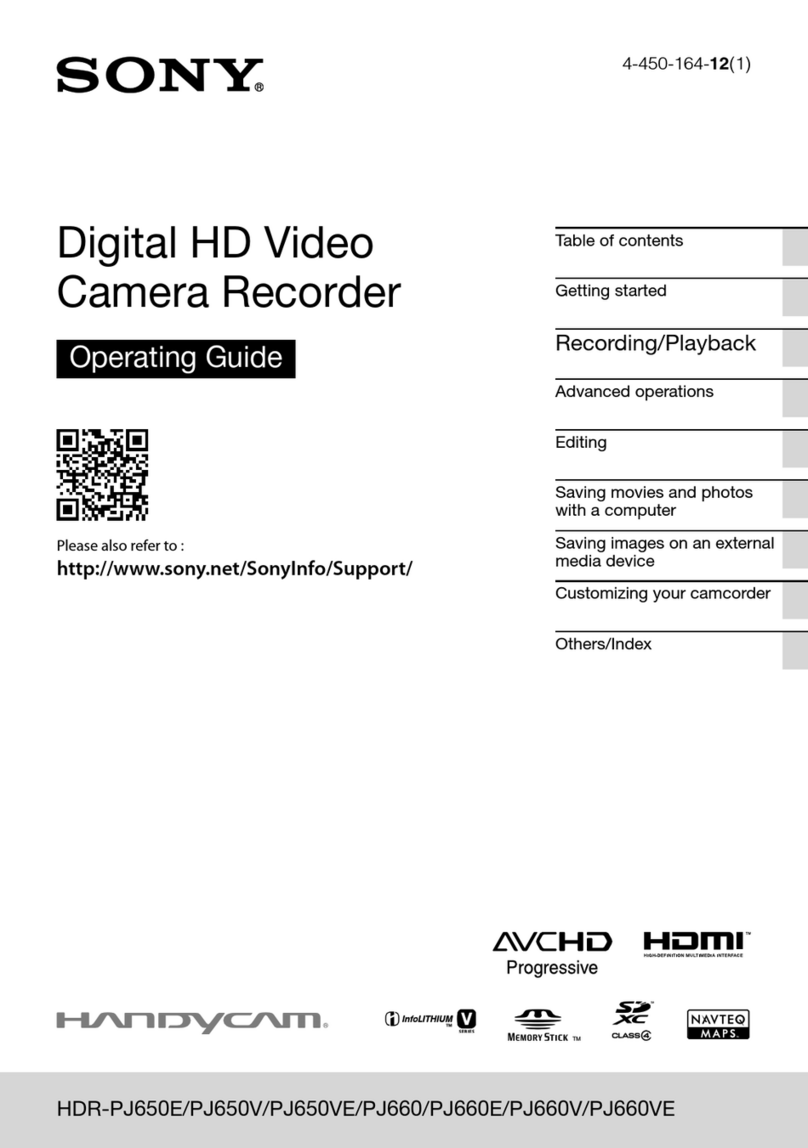 Sony HDR-PJ650V User manual
