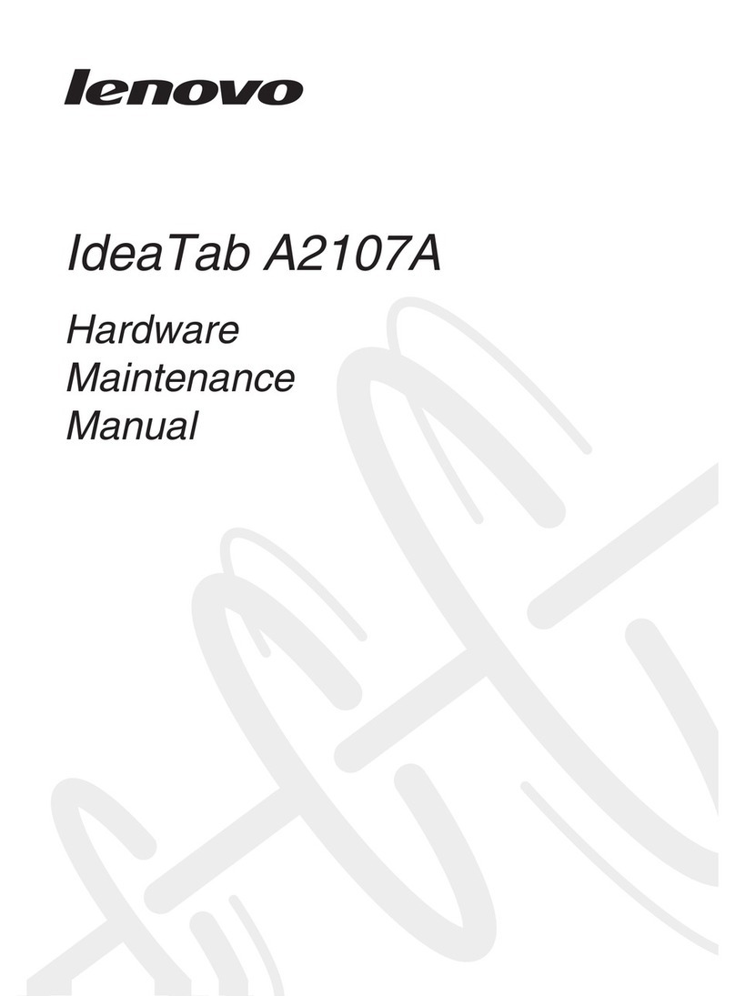 Lenovo IdeaTab A2107A Hardware Maintenance Manual