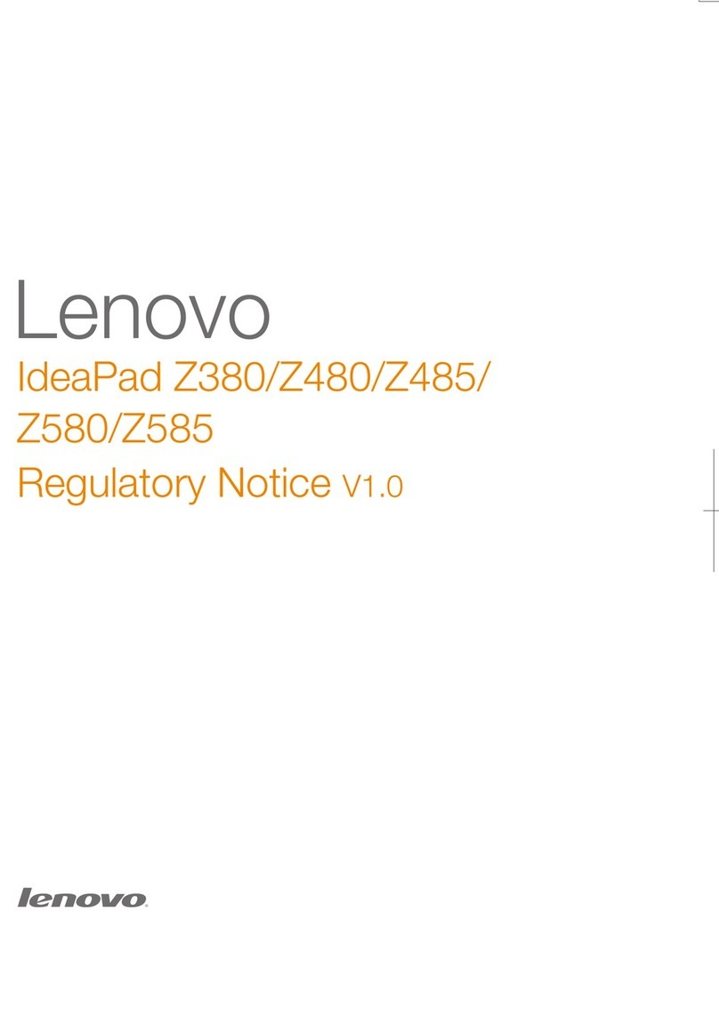 Lenovo IdeaPad Z485 Operation and maintenance manual