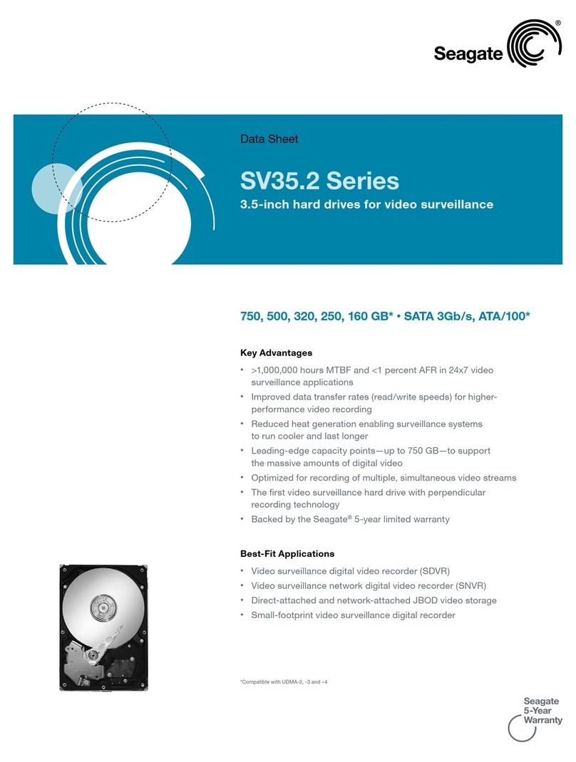 Seagate SV35.2 - Series 320 GB Hard Drive User manual Seagate SV35.2 - Series 320 GB Hard Drive User manual