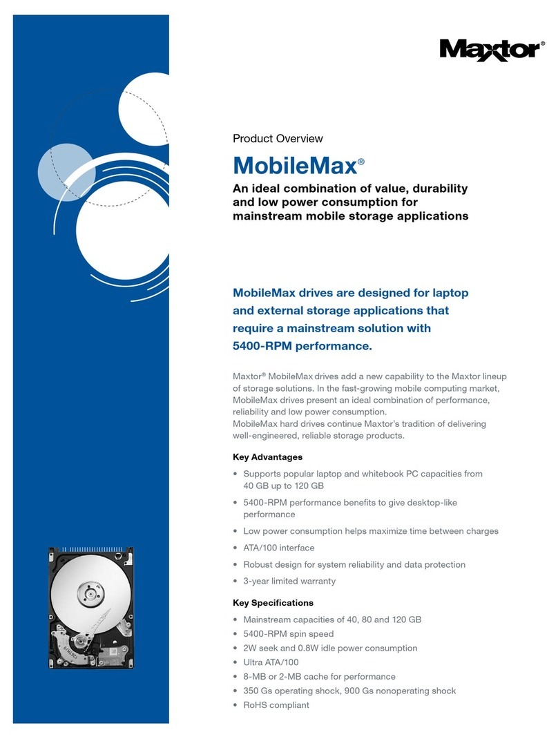 Maxtor STM940215A - Maxtor MobileMax 40 GB Hard... Operating and safety instructions