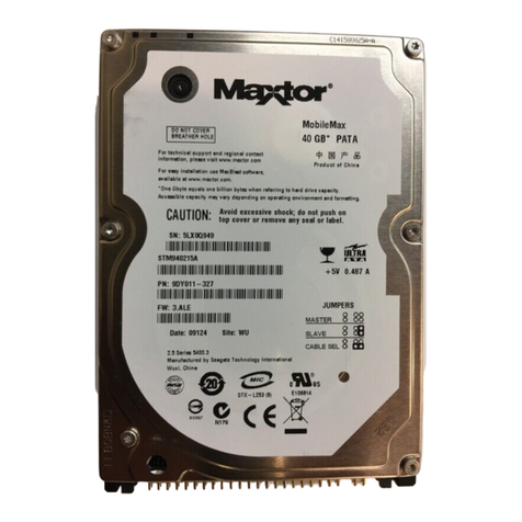 Maxtor STM940215A - Maxtor MobileMax 40 GB Hard... User manual
