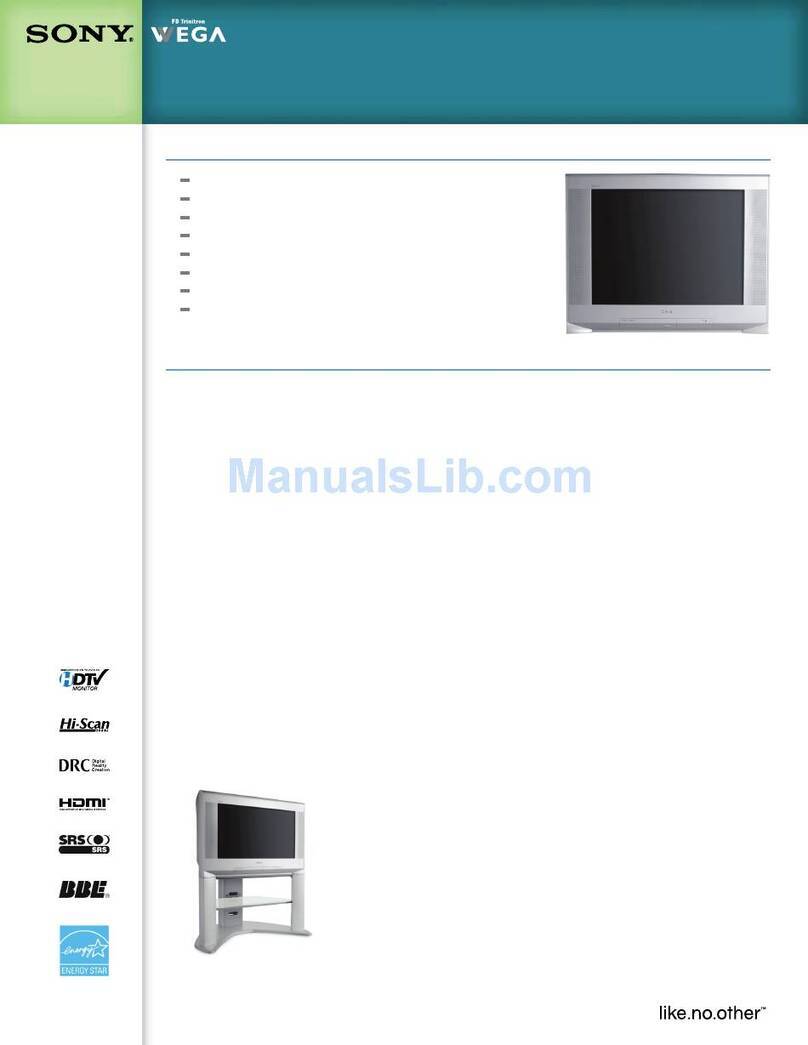 Sony FD Trinitron Wega KV-30HS420 Specifications