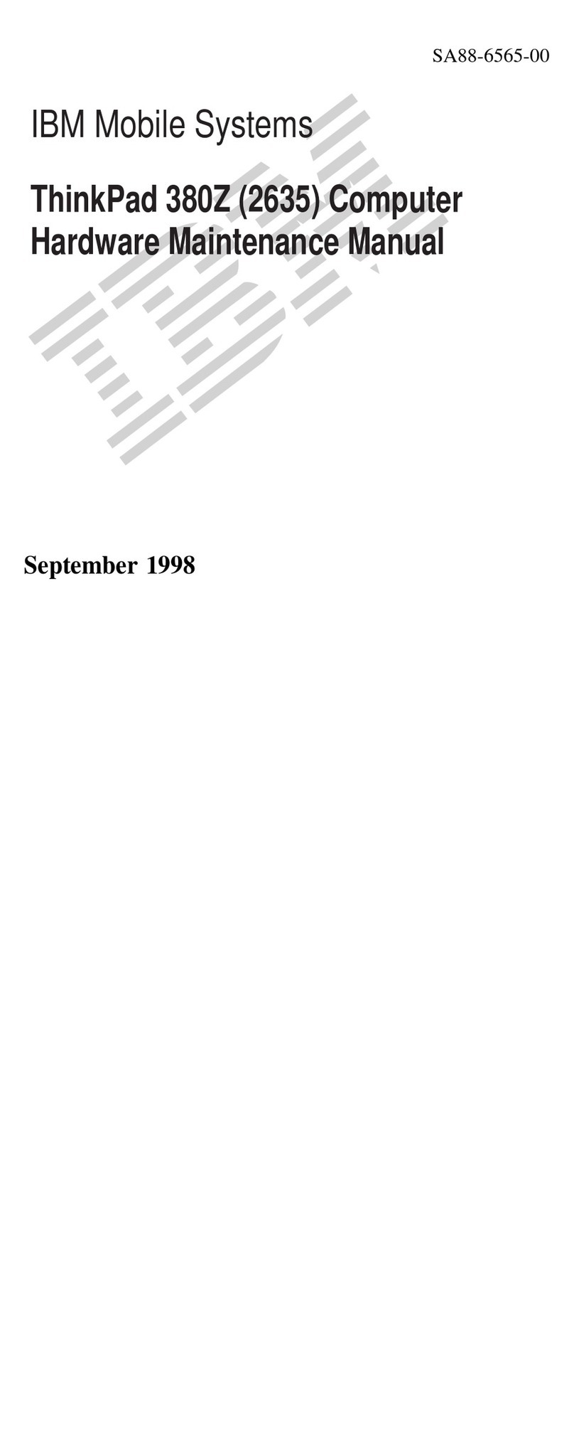 Lenovo ThinkPad 380 Owner's manual
