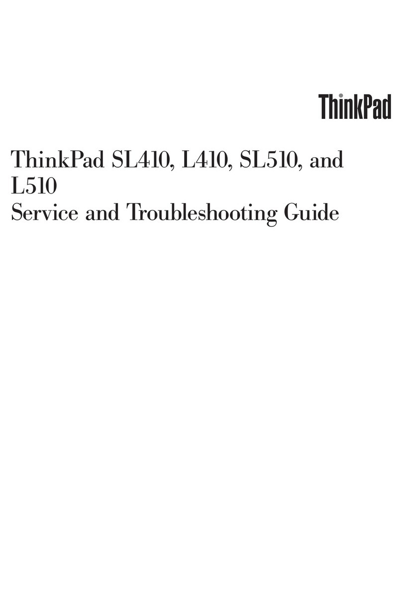 Lenovo SL510 - ThinkPad 2847 - Core 2 Duo 2.53 GHz User manual