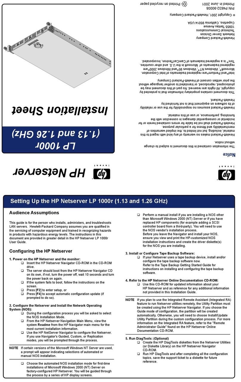 HP D7171A - NetServer - LPr User manual