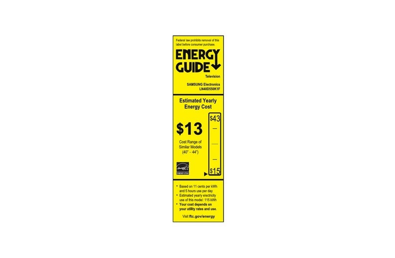 Samsung LN40D550K1F User manual Samsung LN40D550K1F User manual