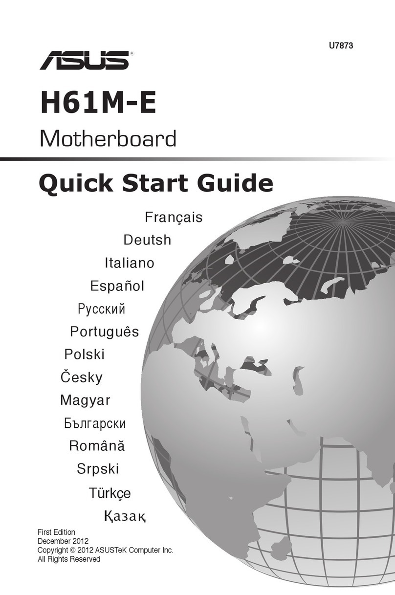 Asus H61M-E quick start guide