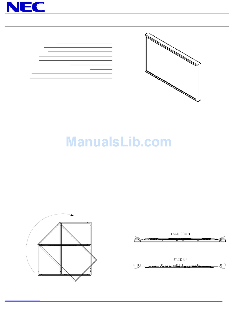 NEC MultiSync X462S User manual