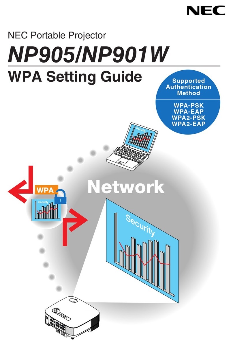 NEC NP901W User manual