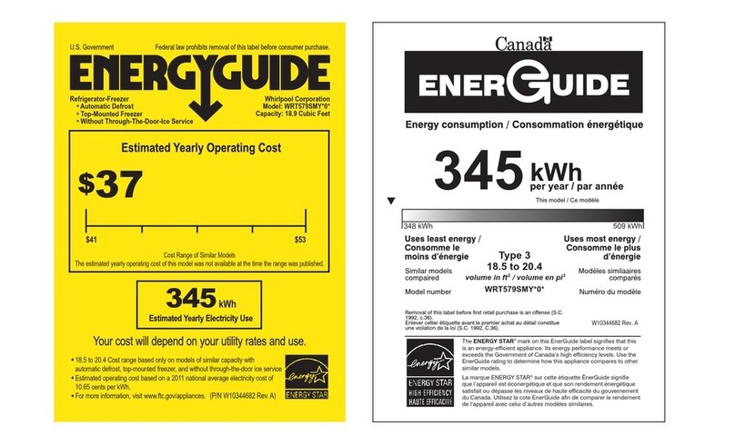 Whirlpool WRT579SMYF Energy guide