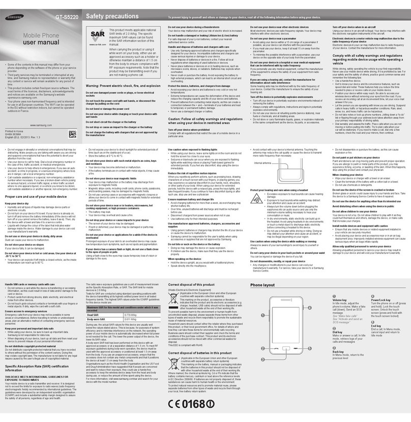 Samsung GT-S5220 User manual Samsung GT-S5220 User manual