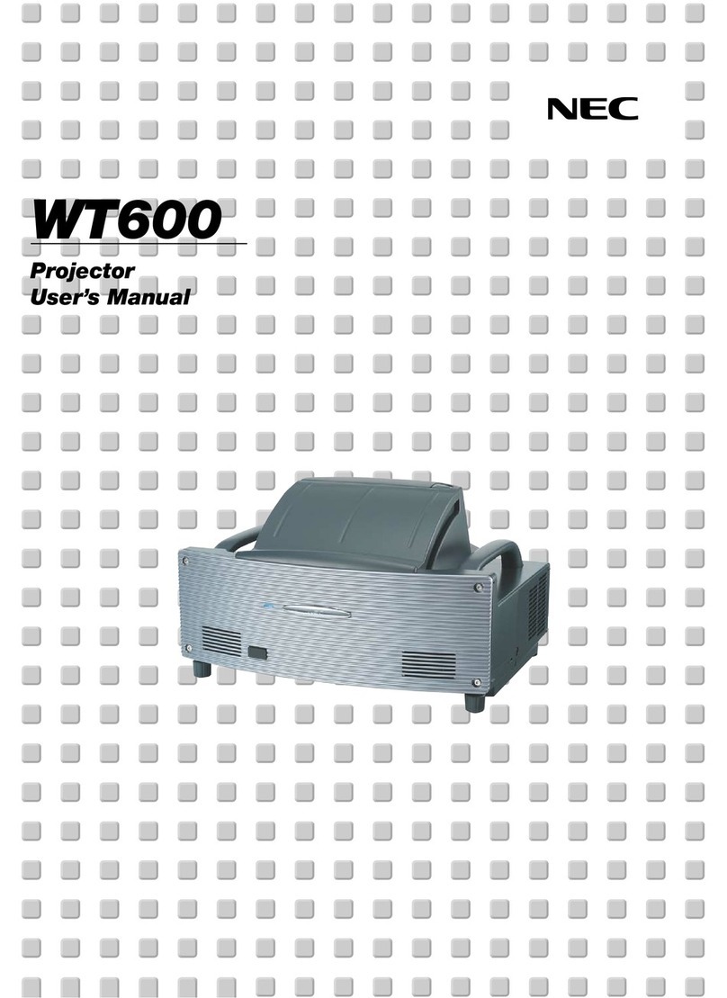NEC WT600 - XGA DLP Projector User manual