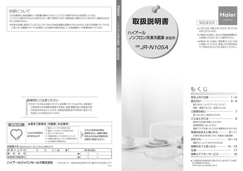 Haier JR-N105A User manual