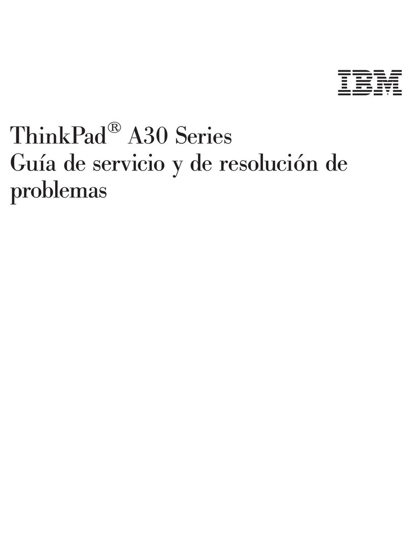 IBM THINKPAD A30 Parts list manual