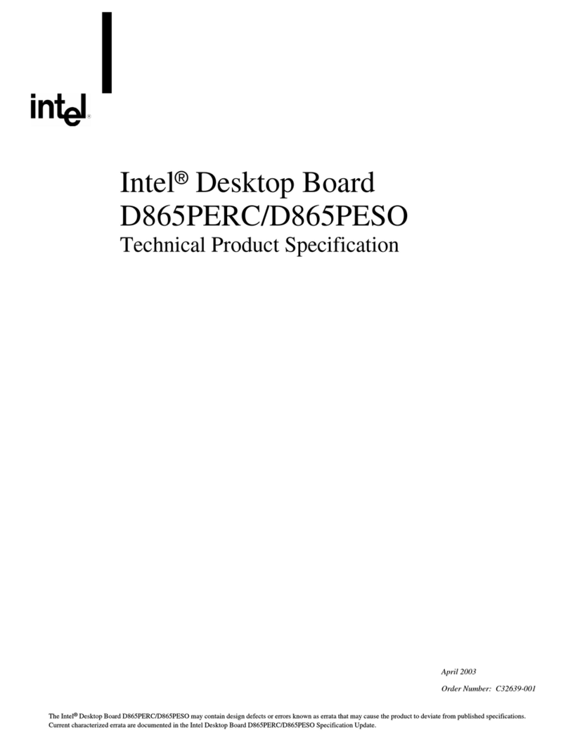 Intel D865PERLX User manual