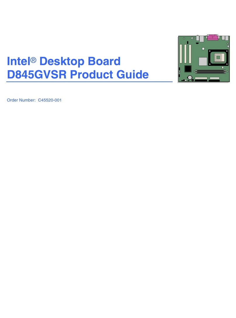 Intel D845GVSR - Desktop Board Motherboard User manual