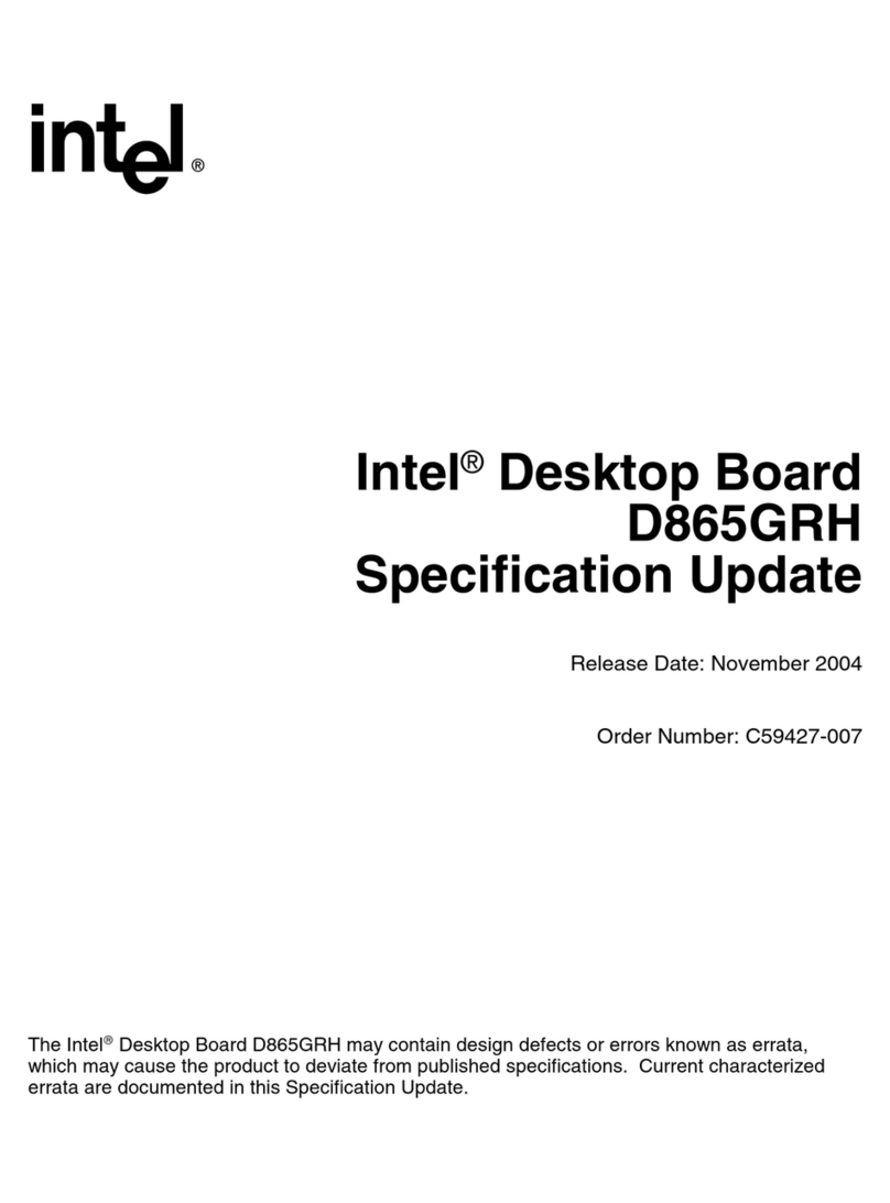 Intel D865GRH User manual