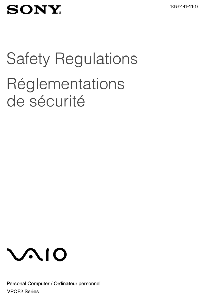 Sony VAIO VPCF234FXB Reference guide