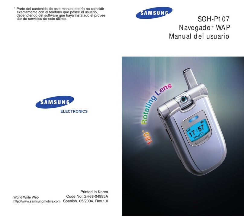 Samsung SGH-P107 User manual