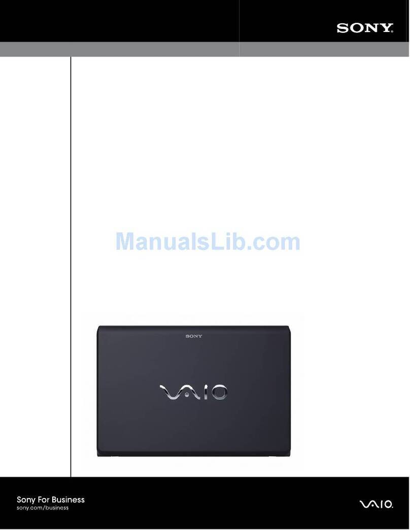 Sony VAIO VPCF123FXB User manual