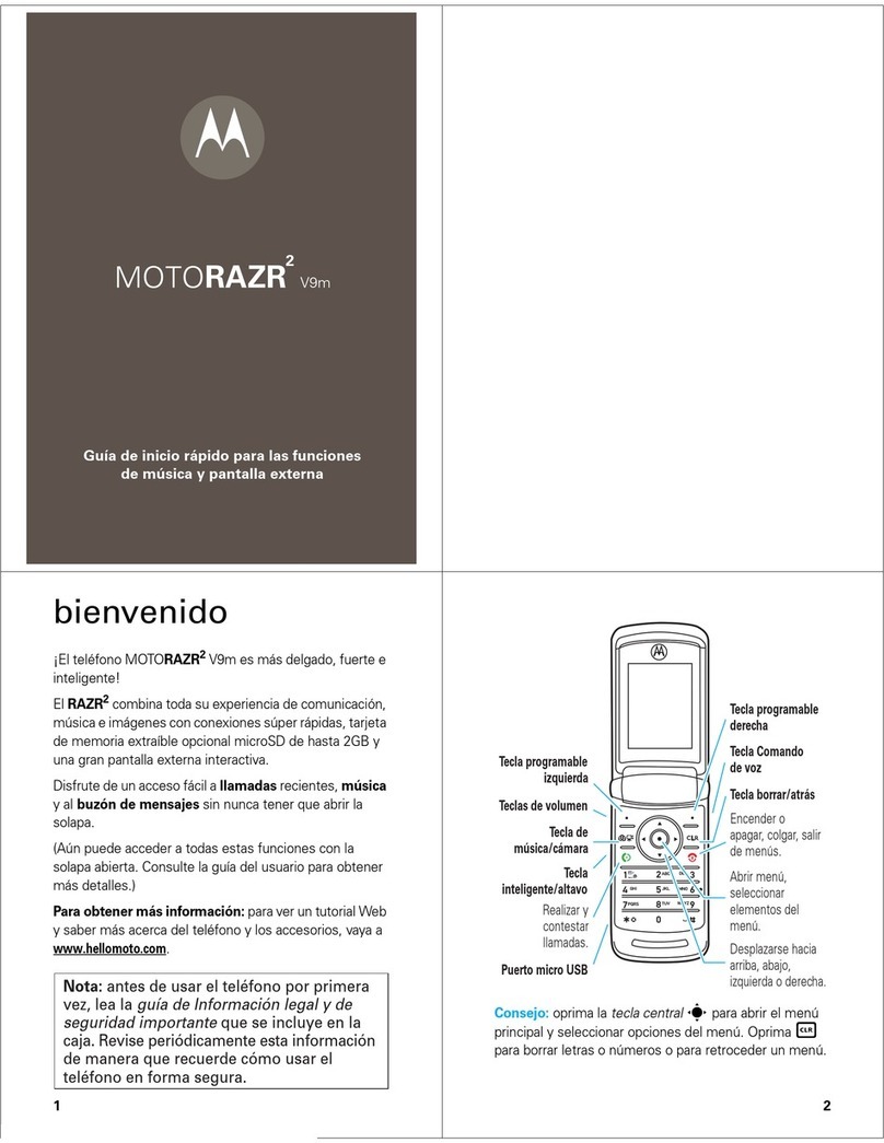 Motorola MOTORAZR MOTORAZR V9m User manual