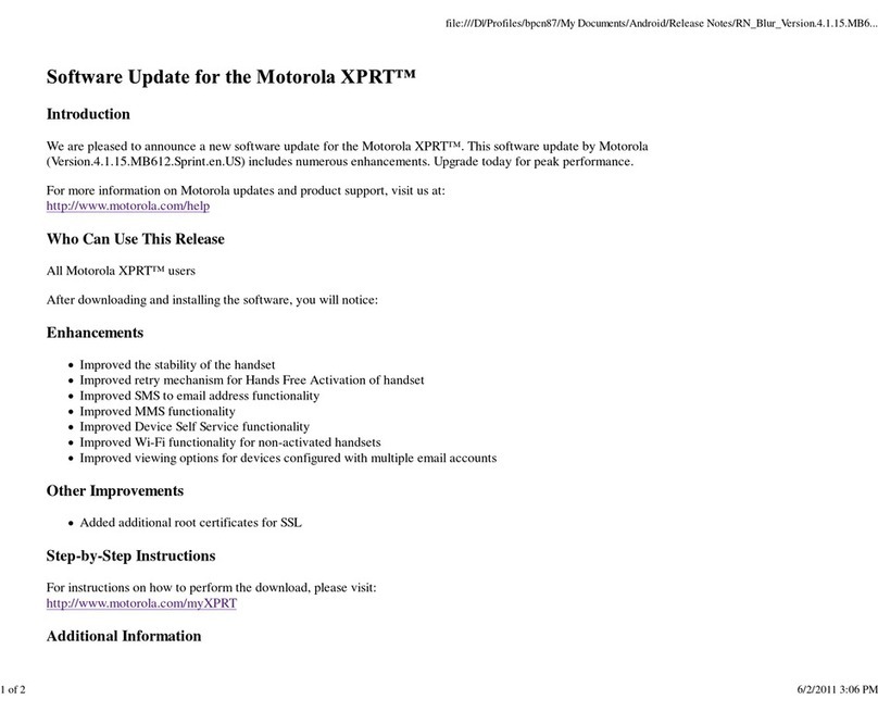 Motorola XPRT maintenance