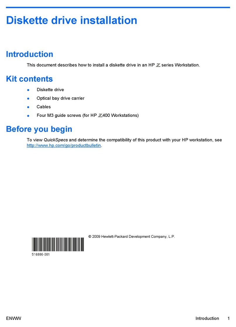 HP Z600 - Workstation - 6 GB RAM User manual
