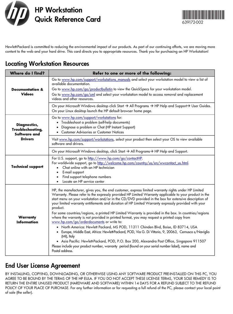 HP Z420 Series Reference guide
