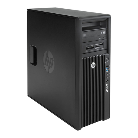 HP Z420 Series User manual HP Z420 Series User manual