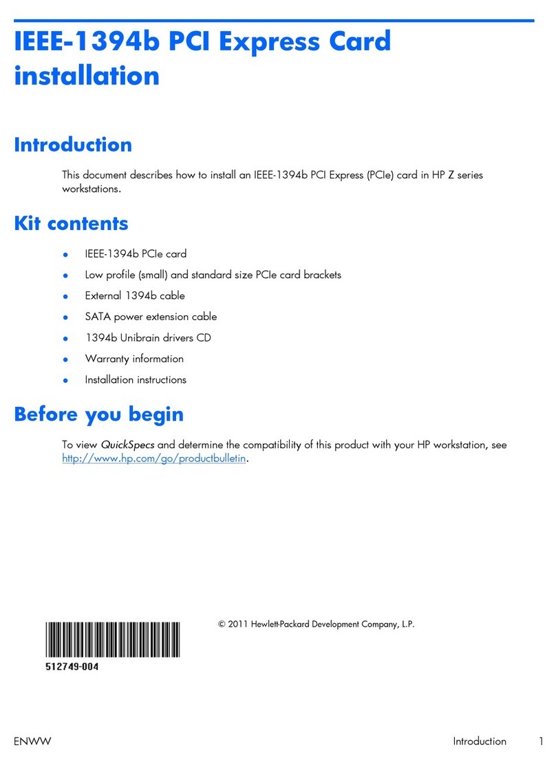 HP Z420 Series User manual