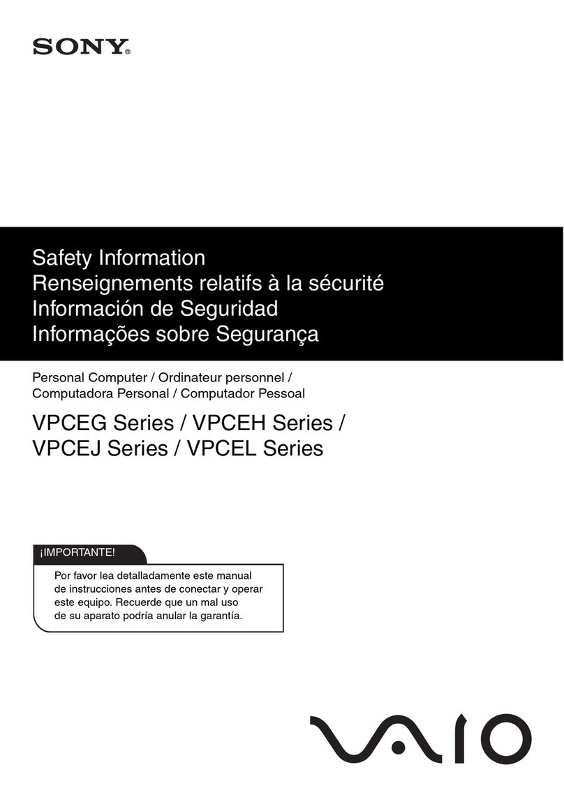 Sony VAIO VPCEH11FXB Original instructions