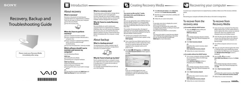 Sony VAIO VPCEH11FXB troubleshooting guide