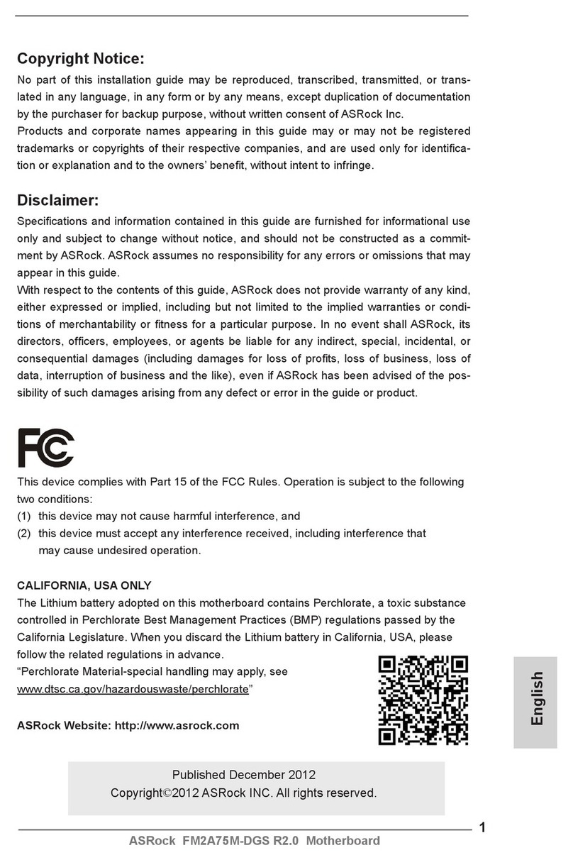 ASROCK FM2A75M-DGS R2.0 User manual ASROCK FM2A75M-DGS R2.0 User manual