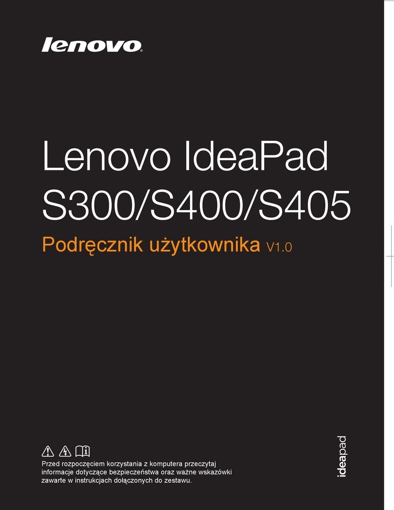 Lenovo IdeaPad S400 Touch Reference guide