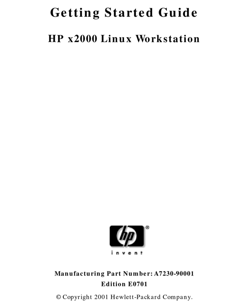 HP Workstation x2000 User manual