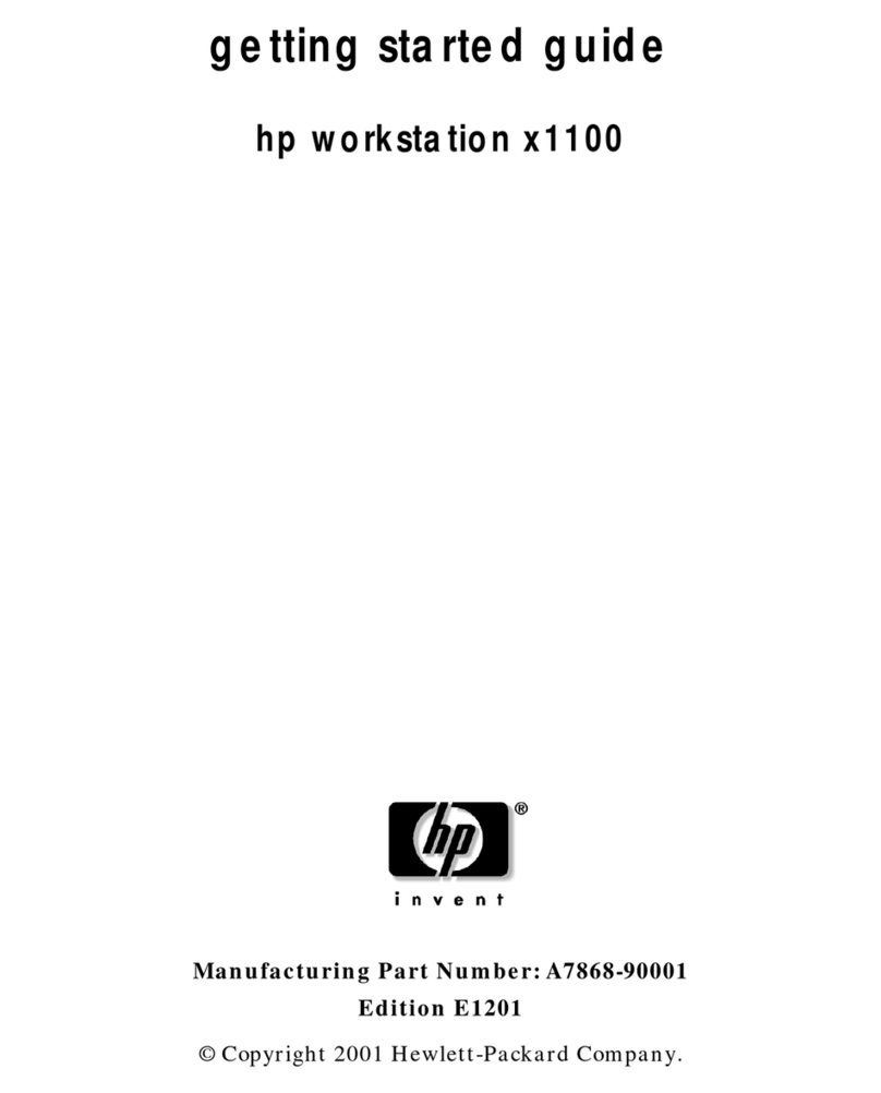 HP Workstation x1100 Getting started guide