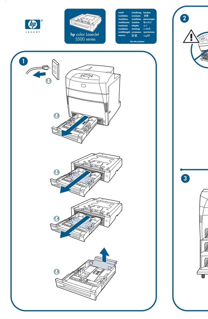 HP Color laserjet 5500 User manual
