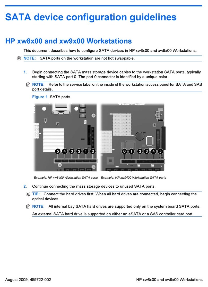HP Workstation xw8000 User manual
