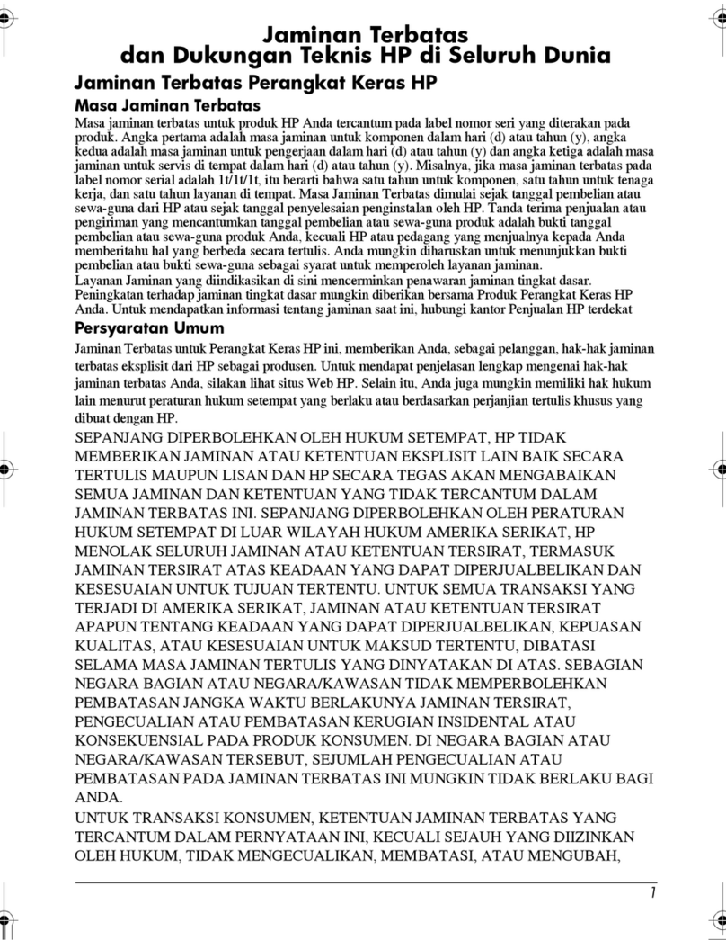 HP Workstation xw8000 Parts list manual HP Workstation xw8000 Parts list manual