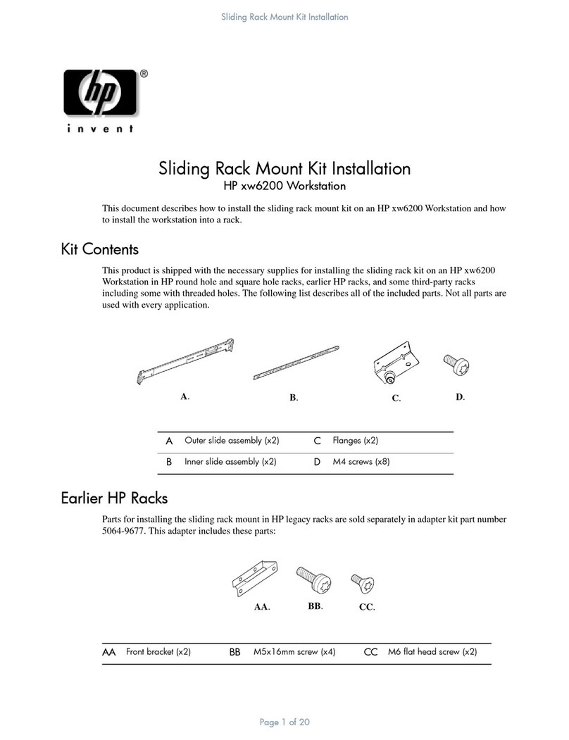 HP Xw6200 - Workstation - 2 GB RAM installation guide