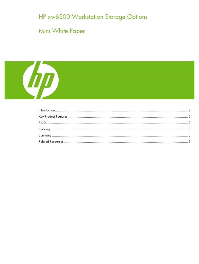 HP Xw6200 - Workstation - 2 GB RAM Reference manual